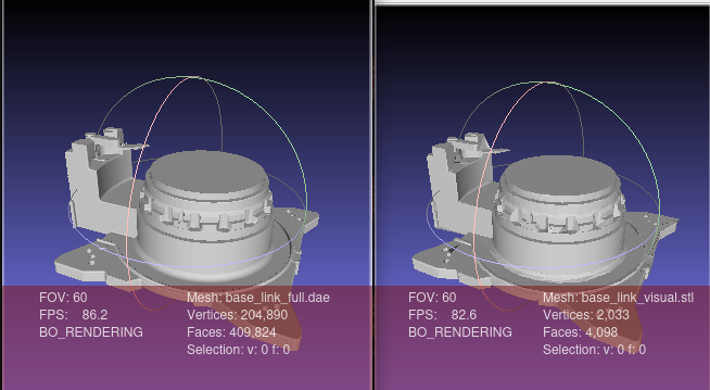 simplified visual mesh